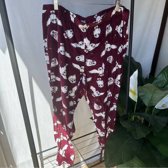 Harry Potter Hedwig Fleece Pajama Pants / Size 2X - Picture 1 of 4